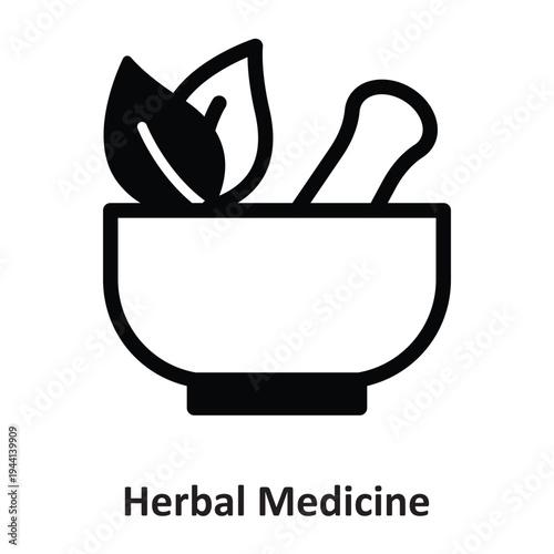 Herbal Medicine Vector icon which can easily modify or edit