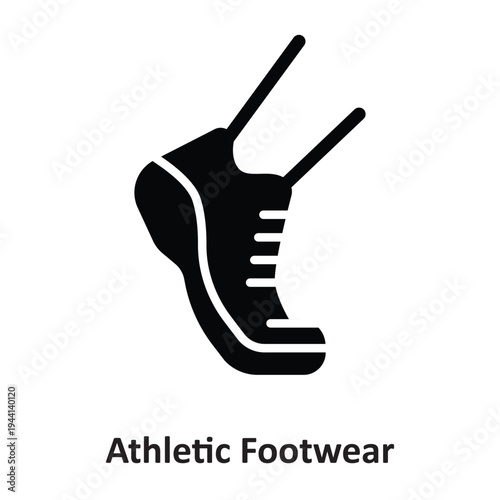 Athletic Footwear Vector icon which can easily modify or edit