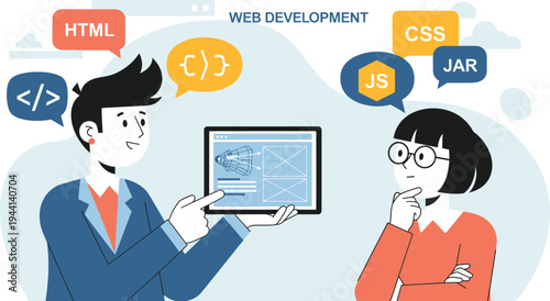 Web development concepts illustrated