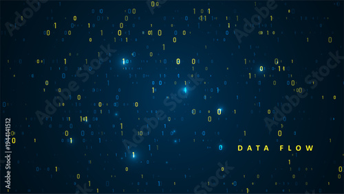 Abstract big data visualization. Big data code representation. Graphic concept for your design