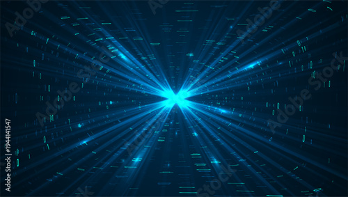 Abstract big data visualization. Big data code representation. Graphic concept for your design