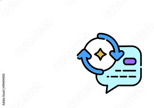 Prompt Reframing Icon Professional UI Symbol