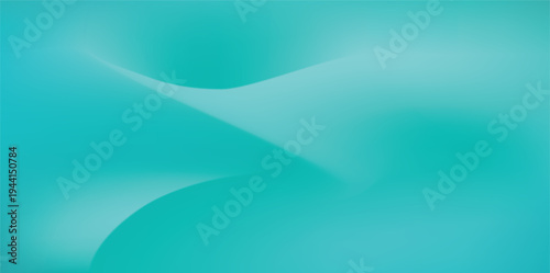 Turquoise Abstract Wave Gradient Background Modern Smooth Design Wallpaper