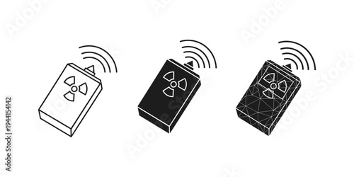 Radiation Detector Device Icons