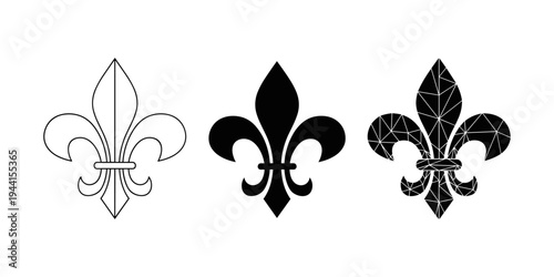 Fleur de Lis Symbol Variations