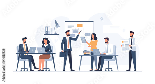 Business Team Collaboration Office Meeting.