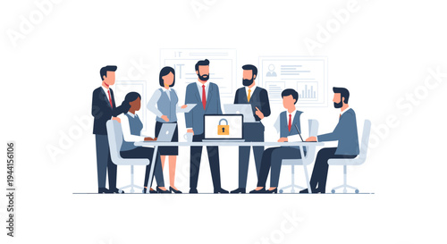 Business Team Meeting Discussion Office 1.