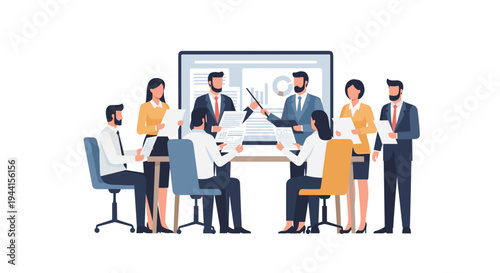 Business Team Meeting Discussion Planning 3.