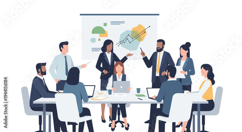 Business Team Meeting Discussion Planning 5.