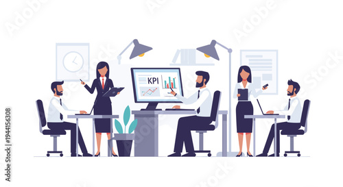 Business Team Working Together Office 3.