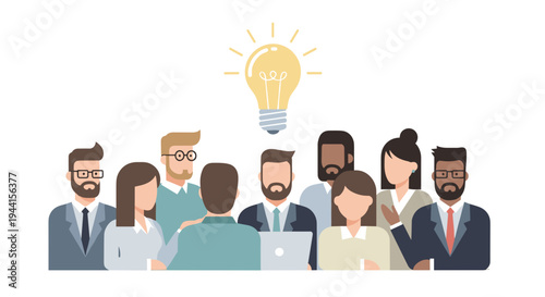 Diverse Business Team Brainstorming Session.