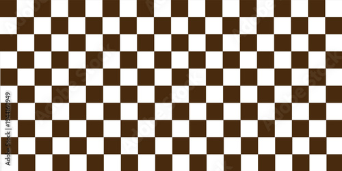 chocolate White color square pattern. Picnic blanket texture.