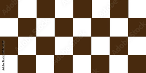 chocolate White color square pattern. Picnic blanket texture.