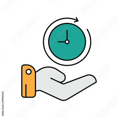 Availability icon with white background vector stock illustration