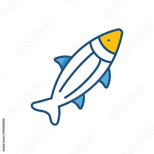 Anchovies vector icon