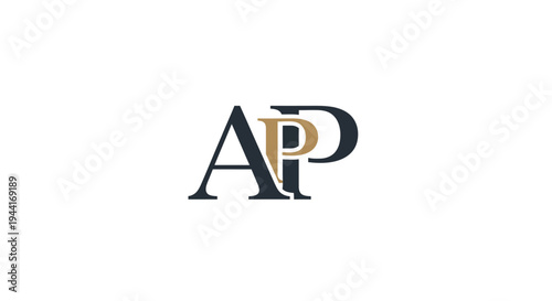 Elegant AP Monogram Logo Design.