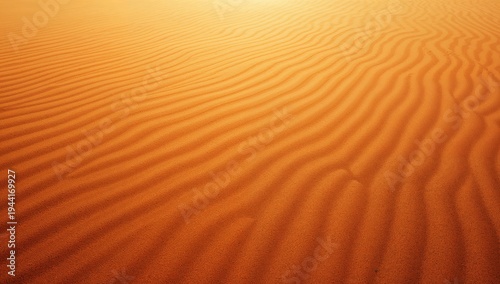 Tranquil Sand Dunes with Gentle Waves in Golden Desert Landscape