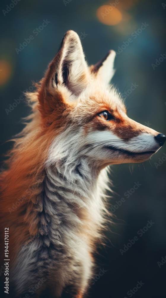 Fototapeta premium Fox wildlife animal mammal.