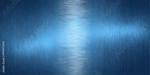 Abstract blue brushed metal background texture, ideal for industrial or technology-themed design.