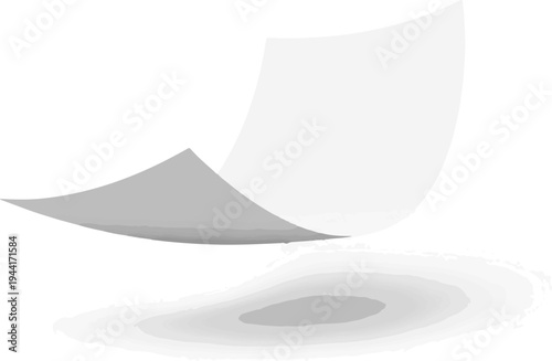 Abstract grayscale shapes creating a sense of depth and motion