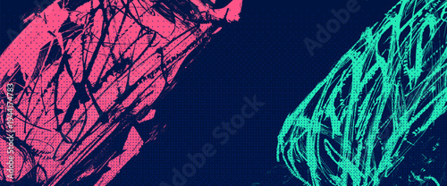 Sporty texture background. Creative grunge design with textured brush strokes and bold dynamic splatter. Urban graffiti background for youth culture poster and creative sport graphic. Vector grit bg.