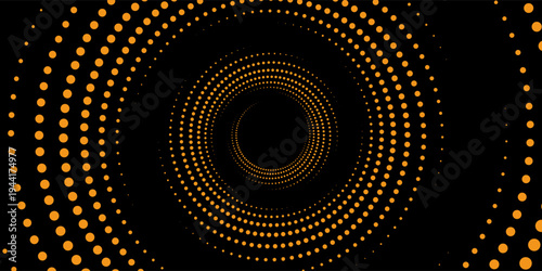 Collection of dotted circle wave vector icons. Ripple circle graphic design elements
