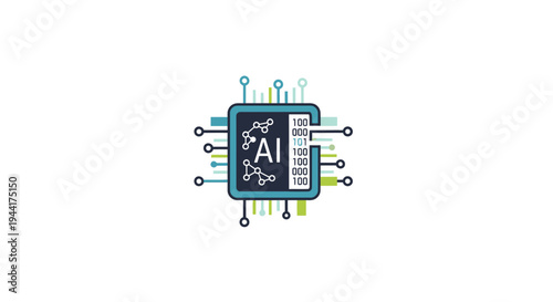 Artificial Intelligence Microchip with Data Streams and Neural Network
