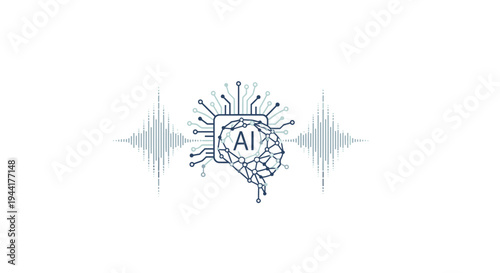 Artificial Intelligence Brainwave Analysis Concept
