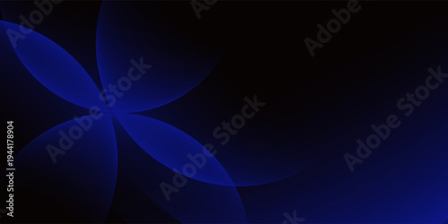 Abstract Neon technology background with blue circle glowing light for Landing Page Web design. eps 10