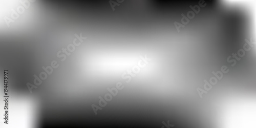 Horizontal Black and White Gradient with Central Brightness and Blurred Edges Keywords: abstract, background, gradient, blur, soft, light, dark, monochrome, smooth, subtle, design, texture, effect
