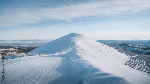 San lorenzo peak displaying winter mountain landscape