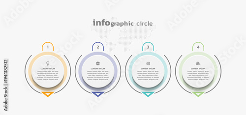 Presentation business abstract background infographic template colorful