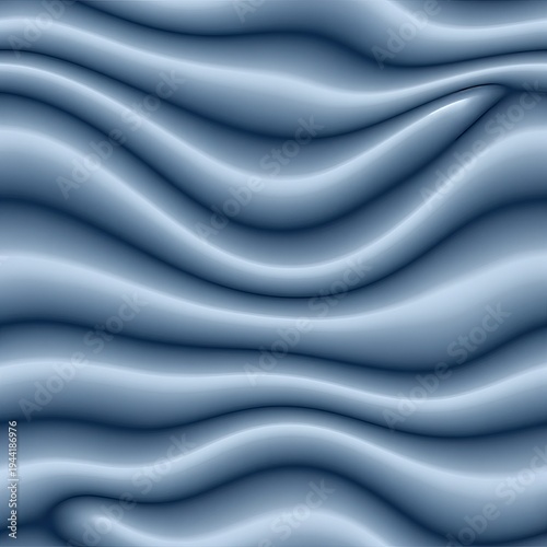 Sophisticated Flowing Textures of Sea Depths with Wavy Marine Designs in Elegant Blue Patterns