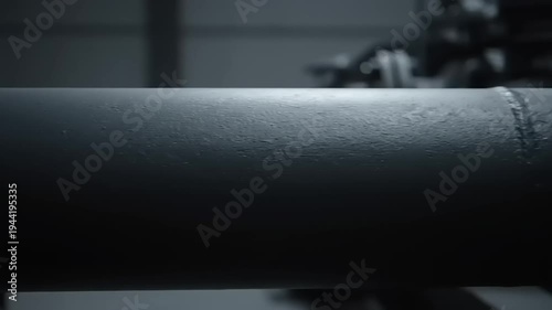 Industrial Pipework Detail - Seamless Metal Construction