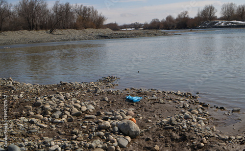 River pollution, litter, and environmental contamination are environmental issues, campaigns to protect the environment and the negative impact of human activity on nature.