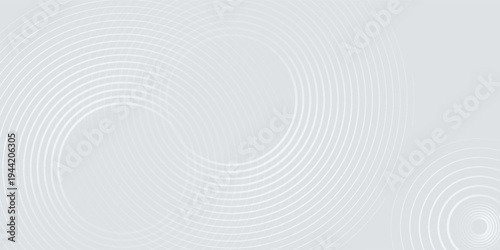 Geometric circles grey background. Vector illustration