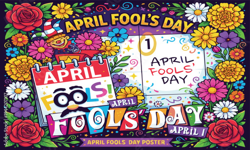 April poohl's day poster or gift card 