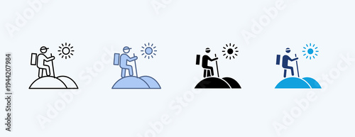 Travel Adventure Multiple Icon Illustration Vector