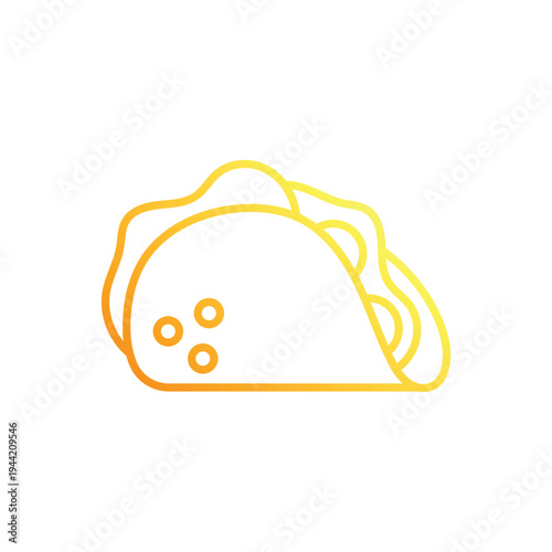 Taco vector icon