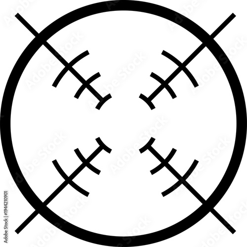 Target sight for sniper, aiming scope design, game UI vector