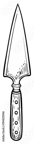 Trowel Outline Illustration