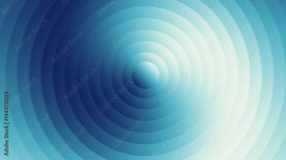 Obraz premium Abstract graphic with blue concentric circle design.