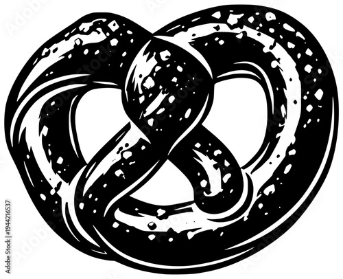 pretzel illustration food silhouette snack logo bakery icon bread outline pastry delicious german eat breakfast traditional baked salt oktoberfest shape women vector graphic background