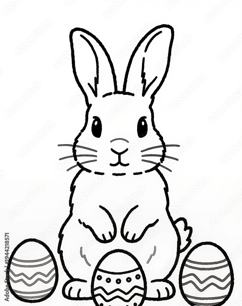 Fototapeta premium rabbit and drawing