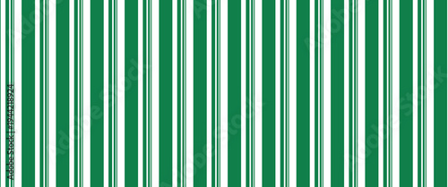 Vintage green candy cane stripes Christmas holiday Vector Pattern. Retro french horizontal ticking stripes green white seamless pattern.vector Eps10