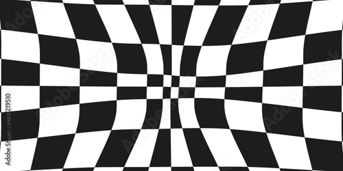 Chess board with white background template.