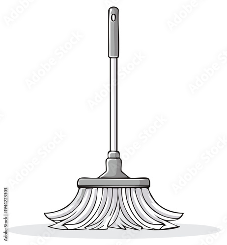 Cartoon style mop for cleaning floor or surfaces