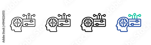Intelligent Control Icon Collection Different Style Outline