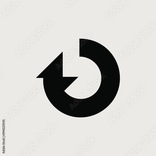 Free Download Black Circular Arrow Vector Illustration - GFXLoad