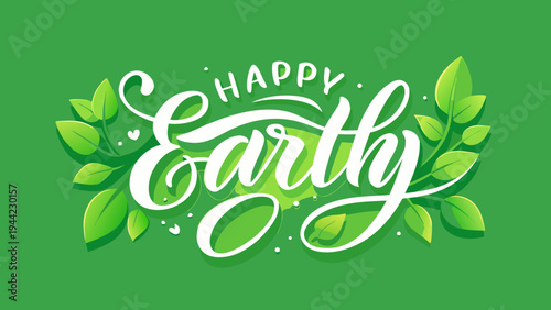 Happy Earth Day vector illustration